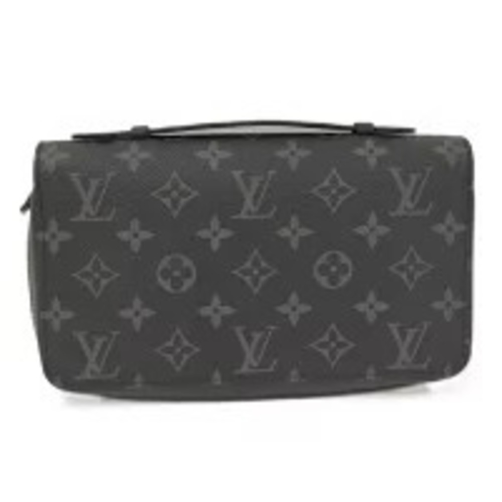 LOUIS VUITTON Zippy Round Zipper Monogram Eclipse Black